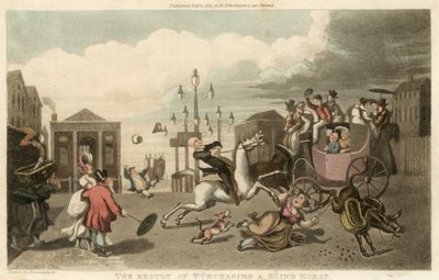 Rezultat zakupu ślepego konia autorstwa Thomas Rowlandson