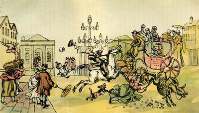 „Wynik zakupu niewidomego konia” autorstwa Thomas Rowlandson