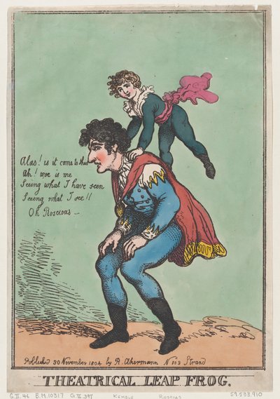 Theatrical Leap Frog, 30 listopada 1804., 30 listopada 1804. autorstwa Thomas Rowlandson
