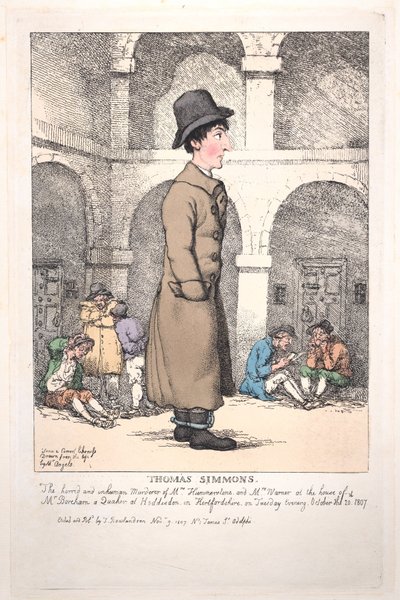 Thomas Simmons, 9 listopada 1807 r., 9 listopada 1807 r. autorstwa Thomas Rowlandson