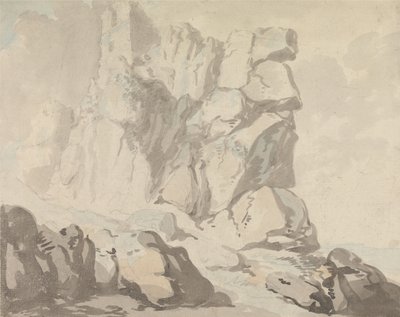Zamek w Tintagel autorstwa Thomas Rowlandson