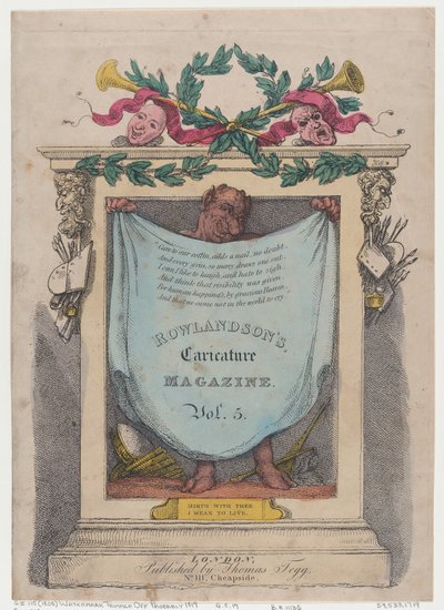 Strona tytułowa, Magazyn karykatur Rowlandsona, tom. 5, 1808., 1808. autorstwa Thomas Rowlandson