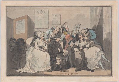 Przeszczepianie zębów, 1787., 1787. autorstwa Thomas Rowlandson