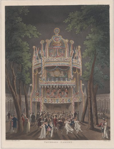Ogród Vauxhall, 1809., 1809 autorstwa Thomas Rowlandson