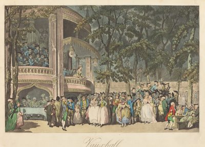 Ogrody Vauxhall autorstwa Thomas Rowlandson