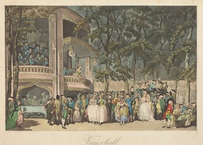 Ogrody Vauxhall autorstwa Thomas Rowlandson