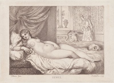 Wenus z Urbino, 1799., 1799. autorstwa Thomas Rowlandson