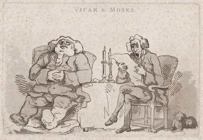 Wikariusz i Mojżesz, 1786., 1786. autorstwa Thomas Rowlandson