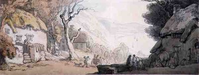 Widok z góry na Klify, Mumbles, Południowa Walia (pióro, akwarela i ołówek na papierze) autorstwa Thomas Rowlandson