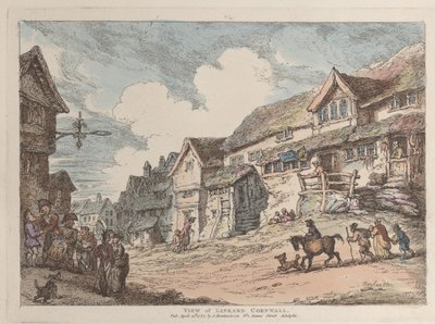 Widok Liskard, Kornwalia, z Widoków w Kornwalii, 12 kwietnia 1812 r., 12 kwietnia 1812 r. autorstwa Thomas Rowlandson