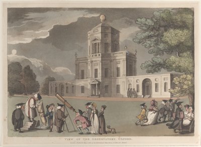 Widok na Obserwatorium w Oksfordzie, 1 maja 1810 r., 1 maja 1810 r. autorstwa Thomas Rowlandson