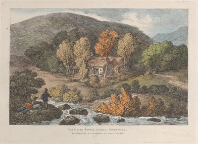 Widok na rzekę Camel, Cornwall, z Views in Cornwall, 12 kwietnia 1812 r., 12 kwietnia 1812 r. autorstwa Thomas Rowlandson
