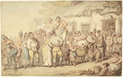 Jarmark wiejski autorstwa Thomas Rowlandson