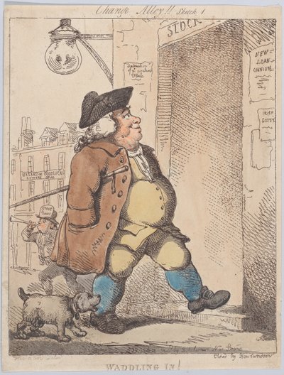 Waddling In!, 1 sierpnia 1799., 1 sierpnia 1799. autorstwa Thomas Rowlandson