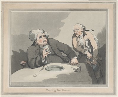 Czekając na kolację autorstwa Thomas Rowlandson