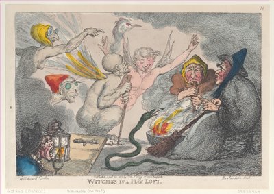 Czarownice na strychu z siana, 29 kwietnia 1807 r., 29 kwietnia 1807 r. autorstwa Thomas Rowlandson