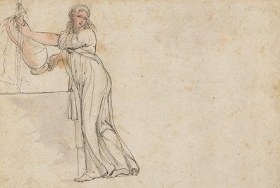 Kobieta przy studni autorstwa Thomas Rowlandson