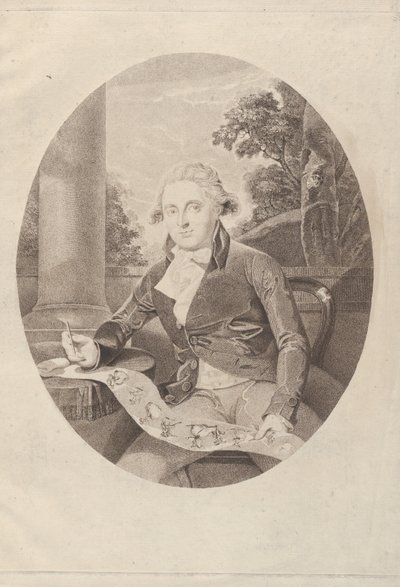 Henry William Bunbury Rysuje swój długi menuet, 1789., 1789. autorstwa Thomas Ryder