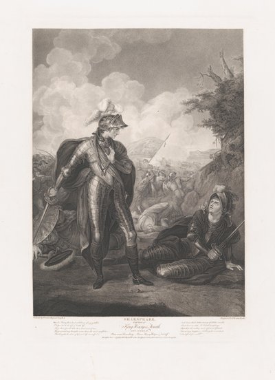Prince Henry, Hotspur and Falstaff Shakespeare, King Henry…, po raz pierwszy opublikowany 1796, wznowiony 1852. autorstwa Thomas Ryder