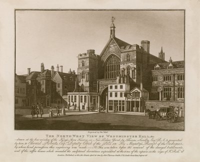 Northwest View of Westminster Hall autorstwa Thomas Sandby