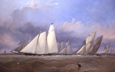 Ameryka w Cowes, 1852 autorstwa Thomas Sewell Robins