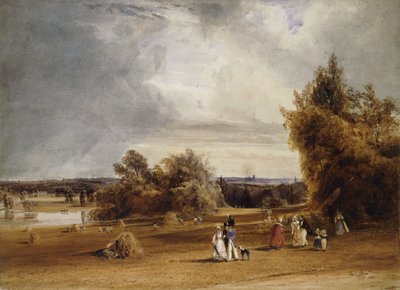 Widok Paryża z St. Cloud, 1830 autorstwa Thomas Shotter Boys