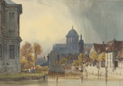 Widok kościoła Matki Bożej Hanswijk, Mechelen (Malines), Belgia autorstwa Thomas Shotter Boys