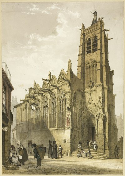 Kościół św. Severina, Paryż autorstwa Thomas Shotter Boys