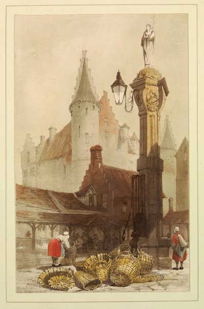 Targ Rybny, Antwerpia autorstwa Thomas Shotter Boys