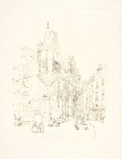 Hôtel de Sens, Paryż autorstwa Thomas Shotter Boys