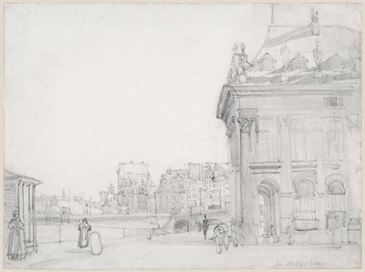 Île de la Cité widziana z Institut, Paryż autorstwa Thomas Shotter Boys