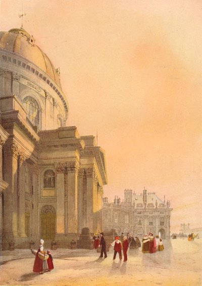 La Chapelle de lInstitut, Paryż, 1839 autorstwa Thomas Shotter Boys