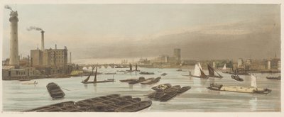 Londyn takim, jakim jest: Westminster, z mostu Waterloo autorstwa Thomas Shotter Boys