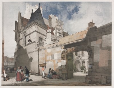 Malownicza architektura w Paryżu, Gandawie, Antwerpii, Rouen: Hôtel de Cluny, Paryż autorstwa Thomas Shotter Boys