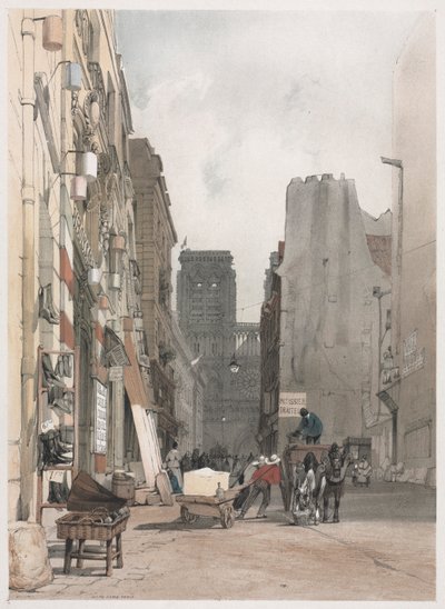 Malownicza architektura w Paryżu, Gandawie, Antwerpii, Rouen: Notre Dame, Paryż autorstwa Thomas Shotter Boys