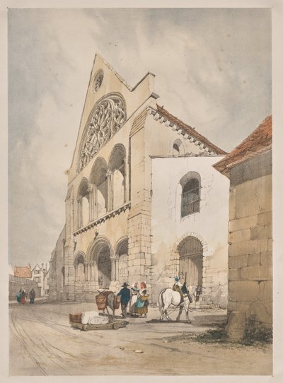 Malownicza architektura w Paryżu, Gandawie, Antwerpii, Rouen: St. Andre, Chartres, Francja autorstwa Thomas Shotter Boys