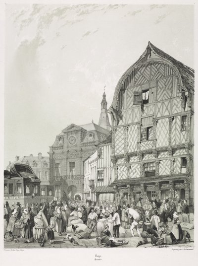 Malownicze i romantyczne podróże po starej Francji, Picardie (t. 2): Roye autorstwa Thomas Shotter Boys