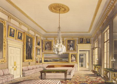 Salon w paski, Apsley House, 1853 (druk) autorstwa Thomas Shotter Boys