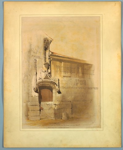 Strona tytułowa, „Malownicza architektura w Paryżu, Gandawie, Antwerpii, Rouen itd.” autorstwa Thomas Shotter Boys