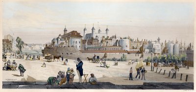 Tower of London i Mint z Great Tower Hill autorstwa Thomas Shotter Boys