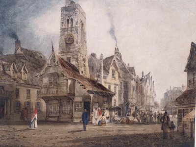 Widok na Rynek, ok.1832 autorstwa Thomas Shotter Boys