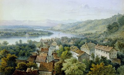 Widok na Karlsruhe autorstwa Thomas Sidney Cooper