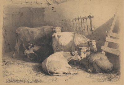 Obora dla krów autorstwa Thomas Sidney Cooper