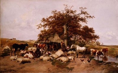 Południowy odpoczynek autorstwa Thomas Sidney Cooper