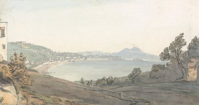 Chiaja z Neapolu z Posillipo autorstwa Thomas Smith of Derby