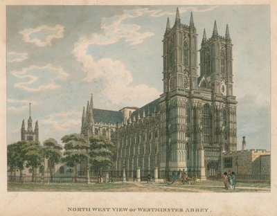 Widok z północnego zachodu na Opactwo Westminsterskie, Londyn autorstwa Thomas Snr. Malton