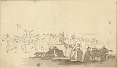 Pielgrzymi z Canterbury autorstwa Thomas Stothard