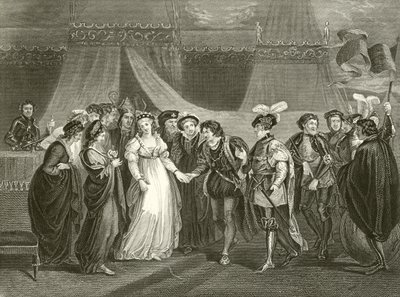 Katarzyna z Francji przedstawiona Henrykowi V z Anglii autorstwa Thomas Stothard
