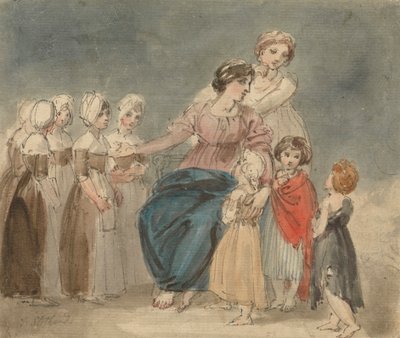 Charytatywne dzieci i mali włóczędzy autorstwa Thomas Stothard
