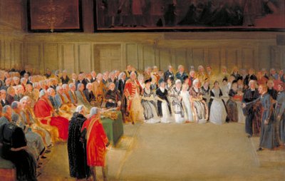 „Szpital Chrystusa, dzień św. Mateusza, 1798” autorstwa Thomas Stothard